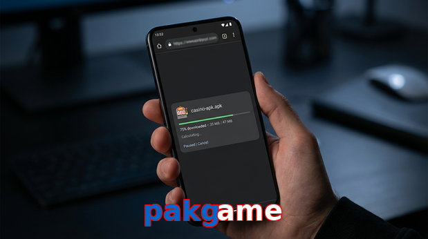 Main screen of Pakgame apk page for PK players